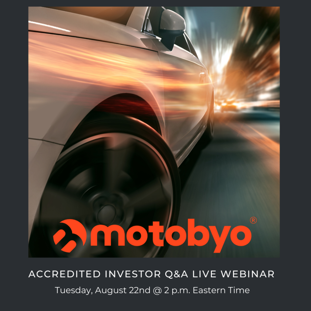 Automotive E-commerce Start-up Motobyo® Hosting Q&A Webinar