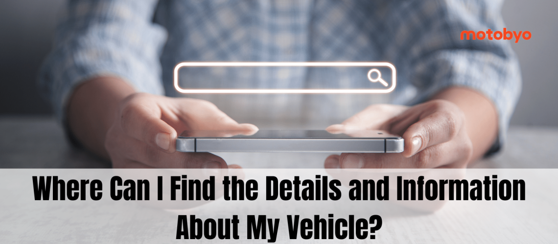 where to find your cars details and information banner